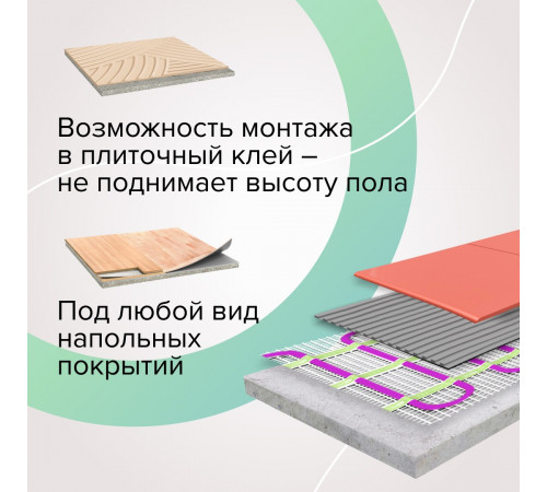 Нагревательный мат CALEO EASYMAT 140 Вт/м2 6,0 м2
