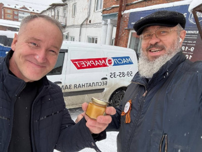 Точечный обогрев для Масломаркет — установка инфракрасных обогревателей Теплофон КТ 500 в Томске от компании «Буран Климат»