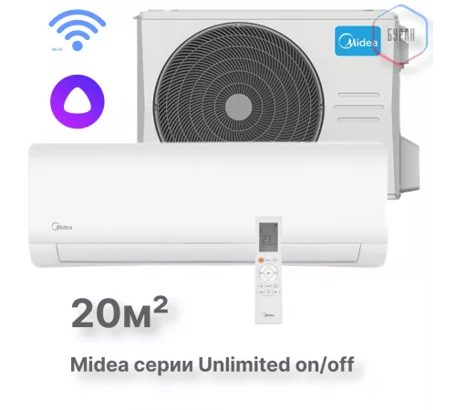 Настенная сплит-система Midea Unlimited MSAG2-07HRN1-I/MSAG2-07HRN1-O Настенная сплит-система Midea Unlimited MSAG2-07HRN1-I/MSAG2-07HRN1-O