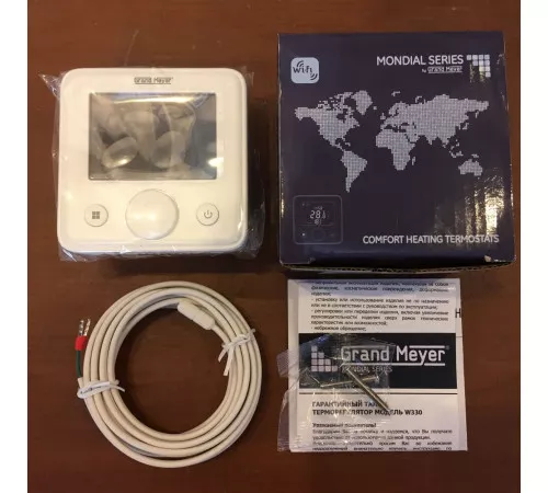 Терморегулятор Grand Meyer Mondial Series W330 с функцией Wi-Fi Терморегулятор Grand Meyer Mondial Series W330 с функцией Wi-Fi
